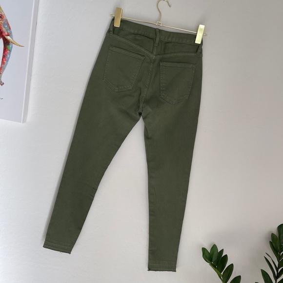 Banana Republic Premium Denim Olive Green Jeans 26 - Picture 5 of 6